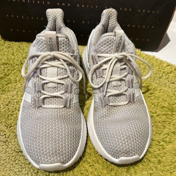 Adidas Light Gray and White HT Cloudfoam Sneakers - Picture 3 of 7